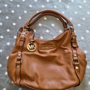 Michael Kors Brown Leather Shoulder Bag